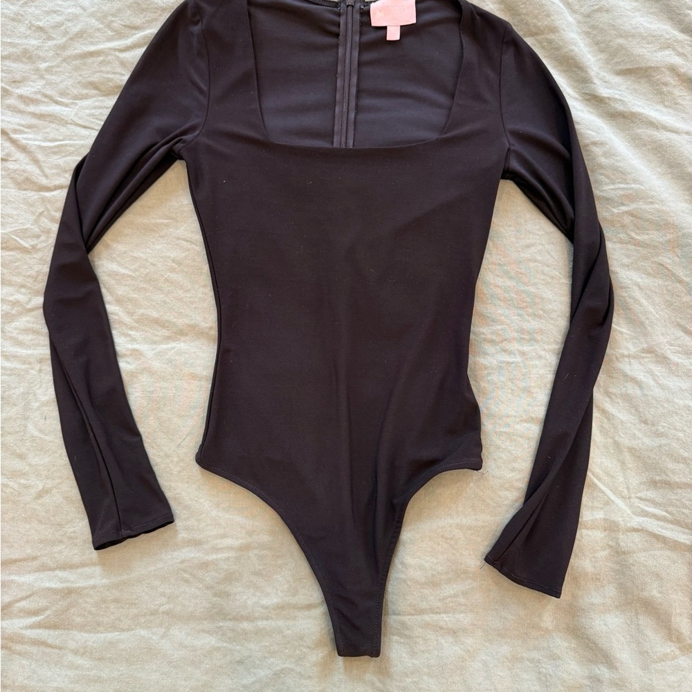 Show me your MUMU square neck long sleeve body suit